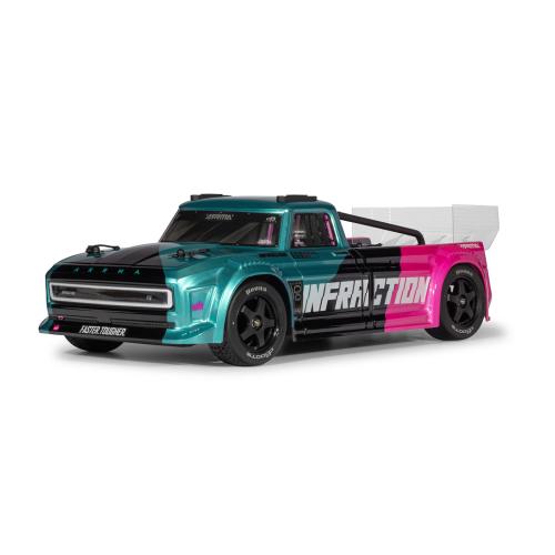 ARA4315V4T3 - ARRMA INFRACTION 4X4 RTR BL All-Road Street Bash Truck. tuerkis_pink 1:8 ARA4315V4T3