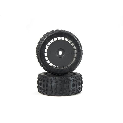 ARA550097 - dBoots Katar T Belted 6S Reifensatz. geklebt (schwarz) ARRMA ARA550097