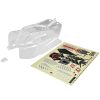 ARAC3321 - 1_8 Body with Decals. Clear : TYPHON 6S BLX