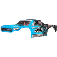 ARAC3333 - 1_10 Painted Body with Decals. Blue: SENTON 4x4 Mega