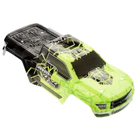 ARAC3335 - 1_10 Painted Body. Green: Granite 4x4 Mega
