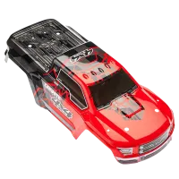 ARAC3336 - Painted Body with Decal Trim. Red: GRANITE 4x4 MEGA