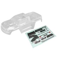 ARAC3337 - 1_10 Body with Decals. Clear: GRANITE 4x4
