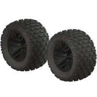 ARAC9632 - 1_10 dBoots Fortress MT 2.2_3.0 Pre-Mounted Tires. 14mm Hex. Black (2)