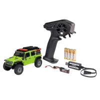 AXI-2261T1 - AXIAL SCX30 Jeep Wrangler JLU 4X4 RTR Brushed Rock Crawler. green 1:30