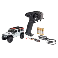 AXI-2261T2 - AXIAL SCX30 Jeep Wrangler JLU 4X4 RTR Brushed Rock Crawler. white 1:30