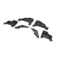 AXI-2996 - Shock Towers & Panhard Mounts. Front_Rear: SCX10 III HP