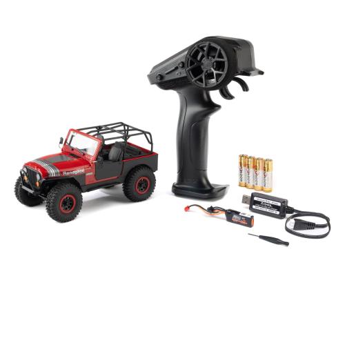 AXI-3273T1 - AXI SCX30 Jeep CJ-7 GenRight 4X4 RTR Rock Crawler mit Brushed 1:30. Rot Axial AXI-3273T1