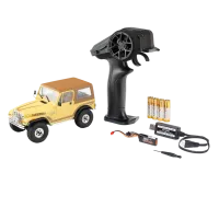 AXI-3273T3 - Axial SCX30 Jeep CJ-7 Laredo 4X4 RTR Brushed Rock Crawler 1:30. Gelb