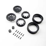 AXI-3872 - 1.9 Raceline Daytona Beadlock Wheels. Black