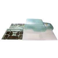 AXI250000 - SCX6: Jeep JLU 4dr Wrangler Body (Clear)