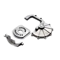 AXI252012 - SCX6: Motor Plate & Clamp