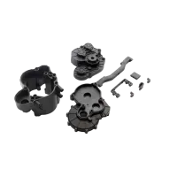 AXI252013 - SCX6: 2-Speed Transmission Case_Brace Set