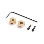 AXI302002 - Hex Hub. Brass 1.0g (2): SCX24. AX24