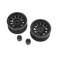 AXI43015 - Black Rhino Primm 1.9 Wheels. 12mm Hex. Black (2)