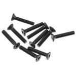 AXIC0147 - Hex Socket Flat Head M3x16mm. Black (10)