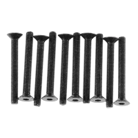 AXIC1050 - Hex Socket Flat Head M3x25mm Black Oxide (10)