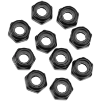 AXIC1053 - Nylon Locking Hex Nut M3 Black (10)