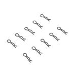 AXIC3374 - 3mm Body Clip Black (10)