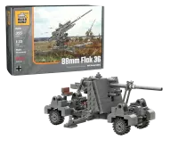 BA0036 - BuildArmy WW2 88 mm Flak 36 Artillerie V2 (355 Teile)