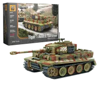 BA0181C - BuildArmy WW2 Tiger 1 E Late Version in Camouflage (1090 pcs)