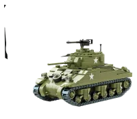 BA1001_B - BuildArmy WW2 M4 Sherman Panzer V3 (785 Teile) (Special Deal)