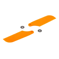 BLH1671OR - Tail Rotor Blade Set. Orange: B450 3D. B400. B450 X