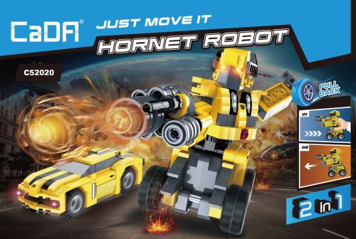 C52020W - Hornet Roboter 2in1 Pull Back (267 Teile) CaDA C52020W