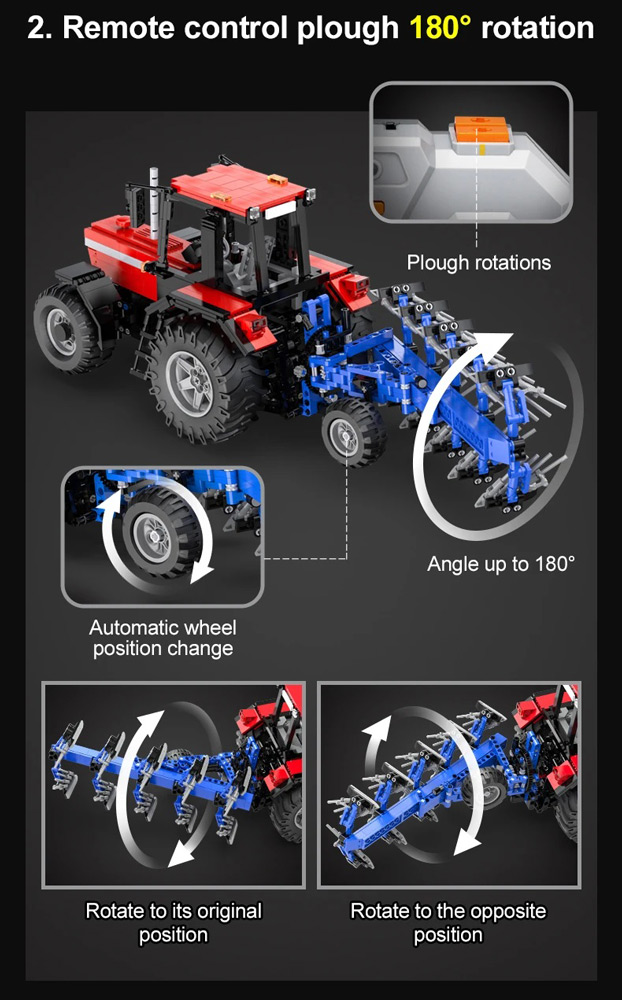 Farm Traktor 1:17 1675 Teile Cada C61052W 