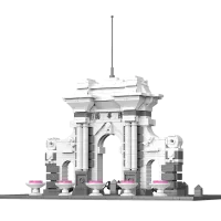 C66001W - CaDA Old Gate of Tsinghua University (649 pcs)