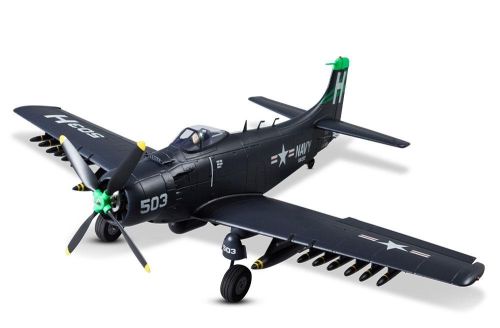 DB005PB - DERBEE A1 Skyraider Warbird PNP blau - 80cm DB005PB