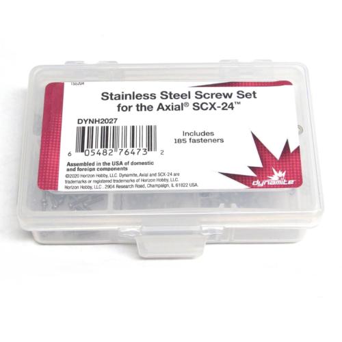 DYNH2027 - Edelstahl-Schraubensatz: SCX24 Dynamite DYNH2027