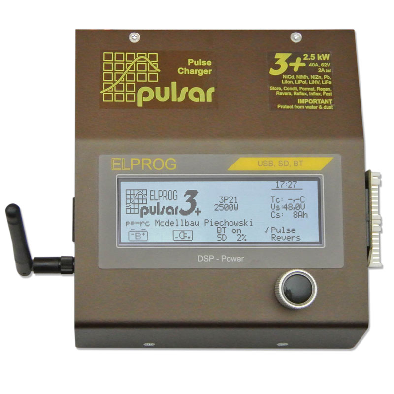 ELPR002345BT - Pulsar 3+ Profi-Akkulader 2500W (mit BT-Erweiterung) ELPROG ELPR002345BT
