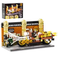 FO9067 - FUNWHOLE Steampunk Motorcycle Pursuit (424 pcs)