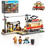 LB9084 - Lumibricks Historische StraSzenbahn und Haltestelle (1274 Teile)