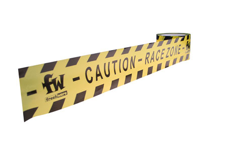 FW-ASB01 - Absperrband Caution Racezone gelb schwarz freakware FW-ASB01