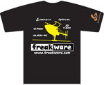 FW-TS1B-M - freakware T-Shirt schwarz (M)