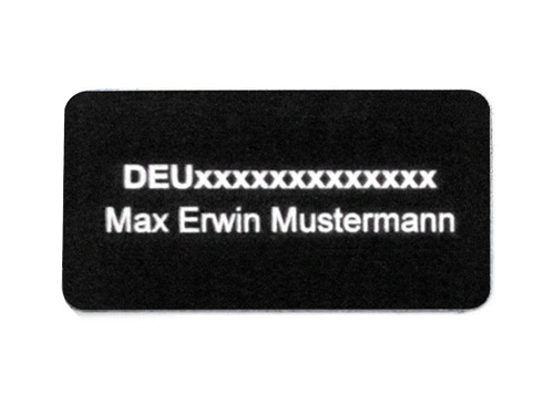 FW-TAG02 - Kennzeichnungsschild EU (e-ID) mittel 30x15mm (1 Stk.) freakware FW-TAG02