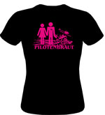 FW-TSG2B - freakware T-Shirt Girl Pilotenbraut schwarz