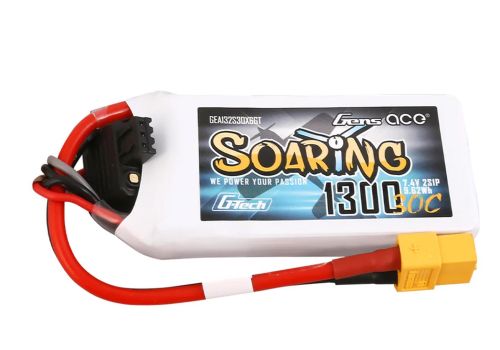 GEA132S30X6GT - gens-ace-g-tech-soaring-1300mah-7.4v-30c-2s1p-lipo-akkupack-mit-xt60-stecker-gea132s30x6gt