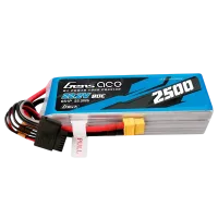 GEA256S80X6GT - Gens ace G-Tech 2500mAh 22.2V 80C 6S1P Lipo Battery Pack with XT60 plug