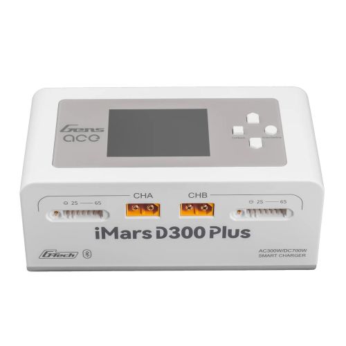 GEA300WPLUS-EW - Gens ace iMars D300 Plus Smart G-tech Charger. White GEA300WPLUS-EW