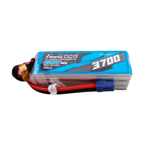 GEA376S60E5GT - Gens ace G-Tech 3700mAh 22.2V 60C 6S1P Lipo Akku mit EC5 GEA376S60E5GT