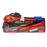 GEA802S60E5GT - Gens ace 8000mAh 7.6V 2S1P 60C HV Hardcase E5-Stecker