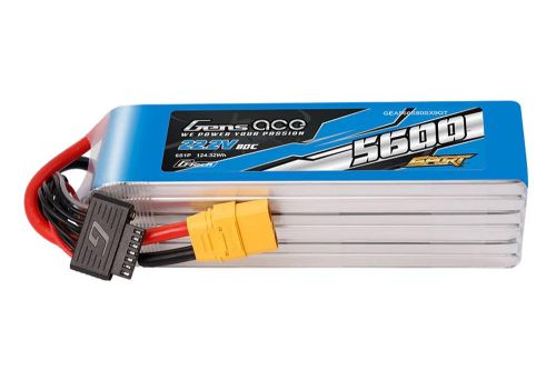 GEA566S80X9GT - Gens Ace G-Tech 5600 mAh 22.2 V 80 C 6S1P XT90 LIPO-Akku GEA566S80X9GT