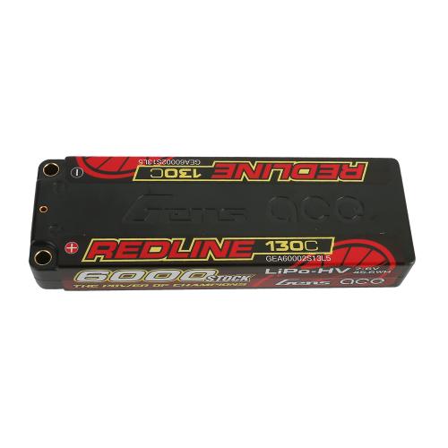 GEA60002S13L5 - Gens Ace Redline 1.0 6000 mAh 2S2P 7.6 V 130C LiPo-Akku GEA60002S13L5