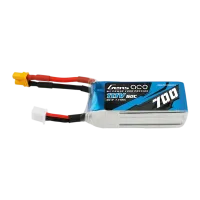 GEA7003S60X3 - Gens ace 700mAh 11.1V 60C 3S1P Lipo Battery Pack with XT30