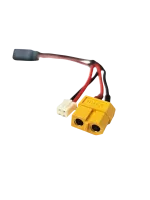 GEAX6FJX2JRM - Gens Ace XT60 Buchse. JST-XHR-2P auf JR-3P Stecker Adapter. 100 mm