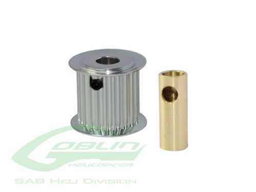 H0175-25-S - SAB Goblin 770 Riemenscheibe Motor 25 Zaehne 6_8 mm H0175-25-S