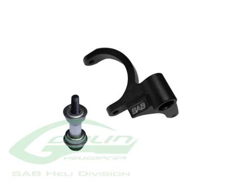 H0406-S - Tail BellCrank Set Black Matte - Goblin Black Nitro_Black Thunder SAB H0406-S